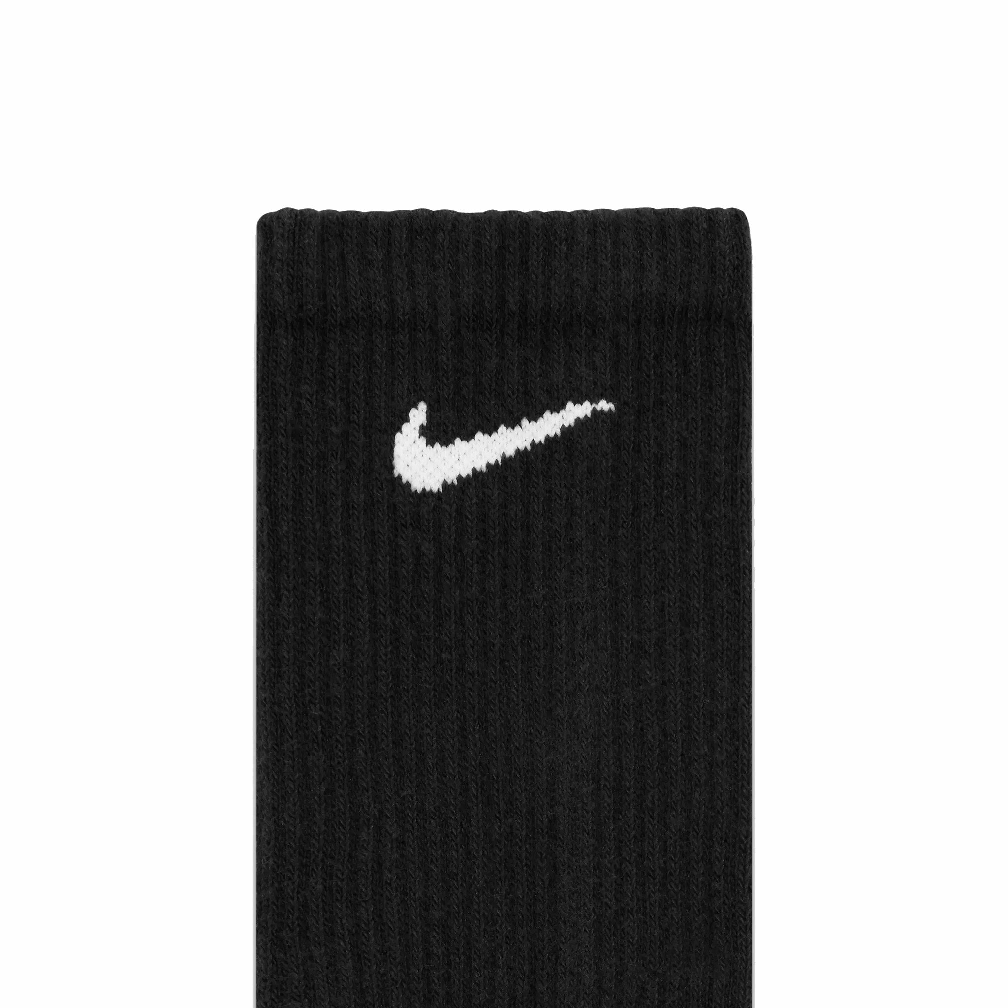 Nike, Calze Nike Everyday Plus 6 pezzi con imbottitura (nero/bianco)