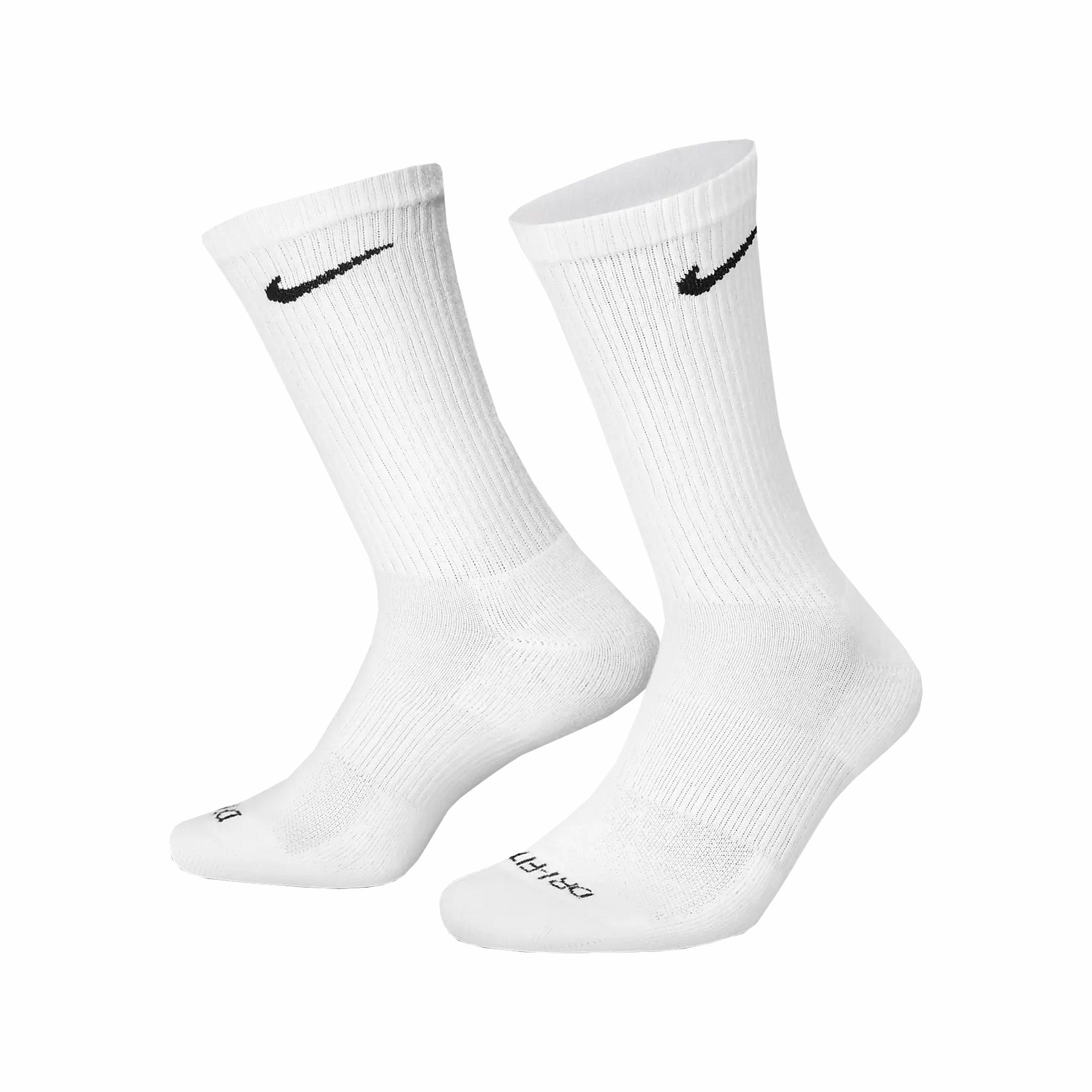 Nike, Calzini Nike Everyday Plus 6 pezzi con imbottitura (bianco/nero)
