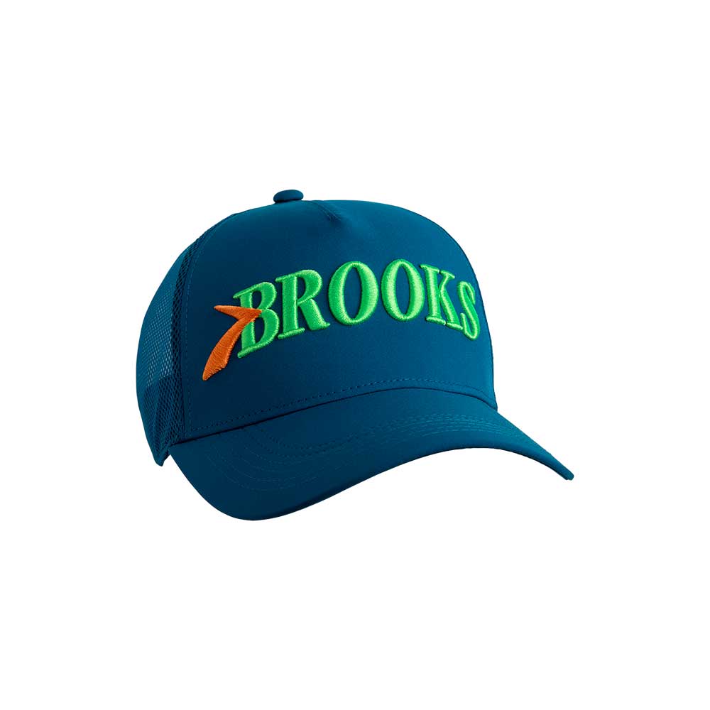 Brooks, Cappello Surge Trucker unisex - Dk Ocean/BR Heritage