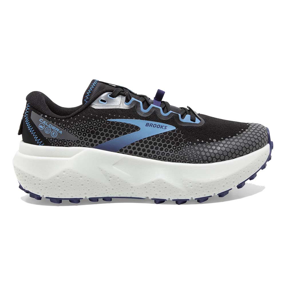 Brooks, Donna Caldera 6 Trail Running Shoe - Nero/Blissful Blue/Grigio - Regular (B)