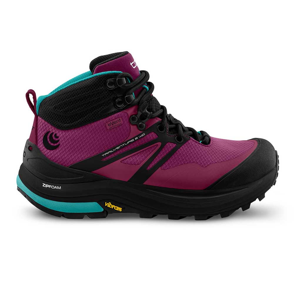Atletico TOPO, Donna Trailventure 2 Waterproof Hiking Boot- Lampone/Nero - Regolare (B)