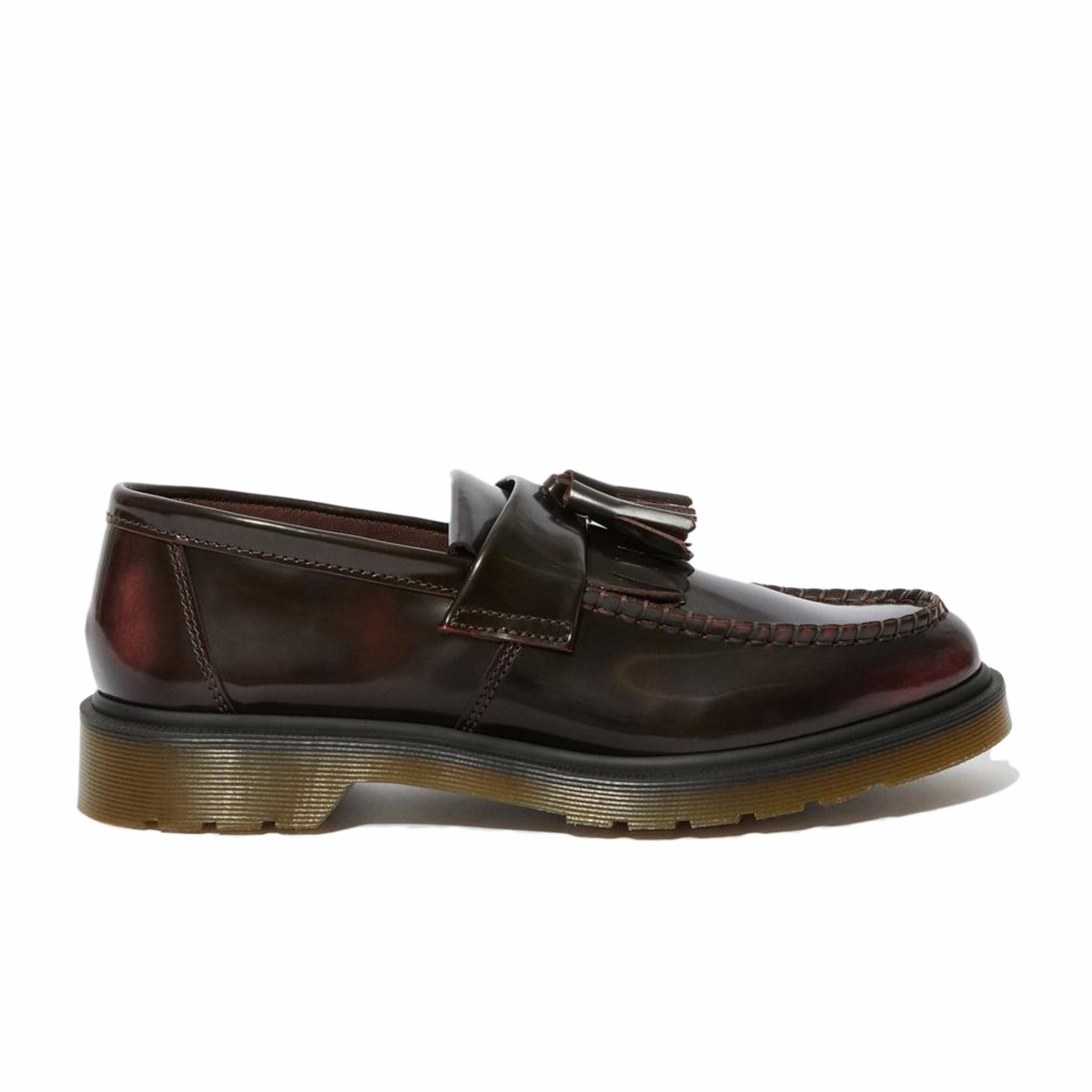 Dr. Martens, Dr. Martens Adrian - Mocassino con nappe in pelle (Cherry Red Arcadia)