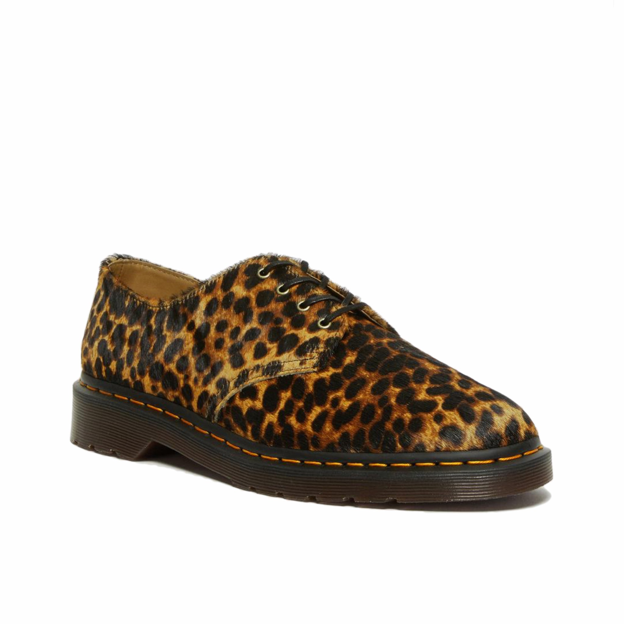 Dr. Martens, Dr. Martens Smiths Hair On Leopard Print Shoe (Micro Leopard)