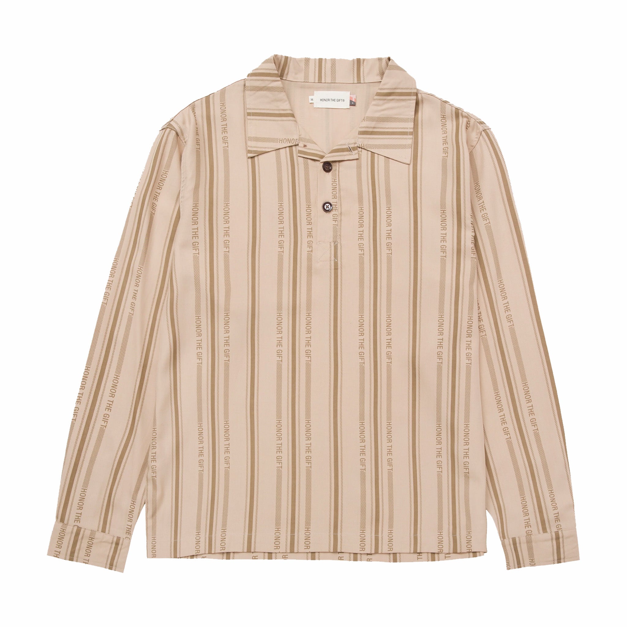 Onorare il dono, Honor The Gift Honor Stripe LS Henley (Tan)