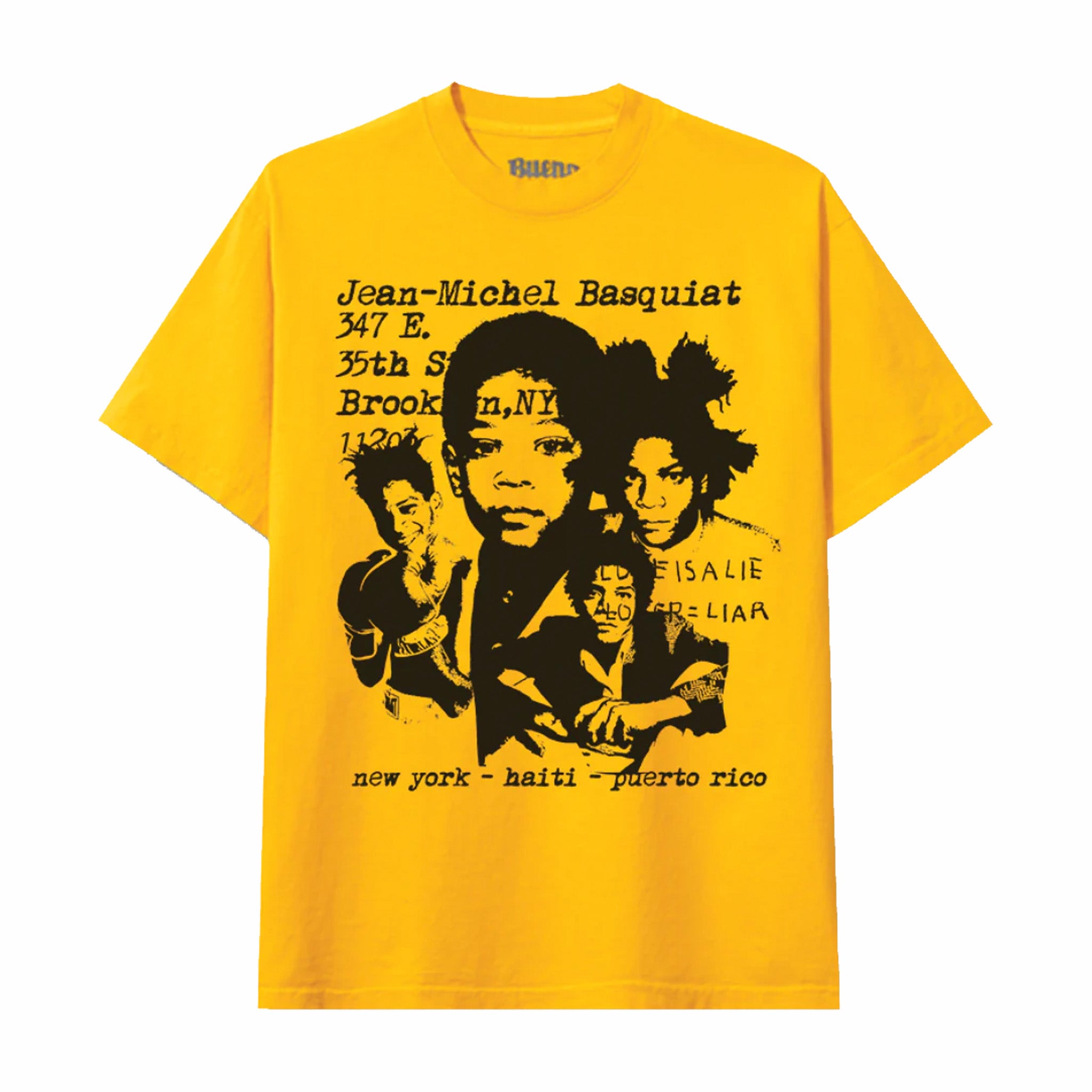 Bueno - Significa buono, Maglietta Bueno Basquiat (giallo)