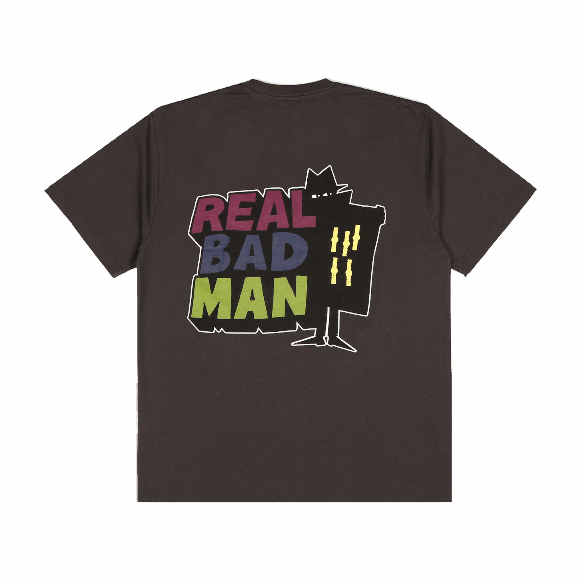 Un vero uomo cattivo, Maglietta con logo Real Bad Man RBM Vol. 12 (nero lavato)