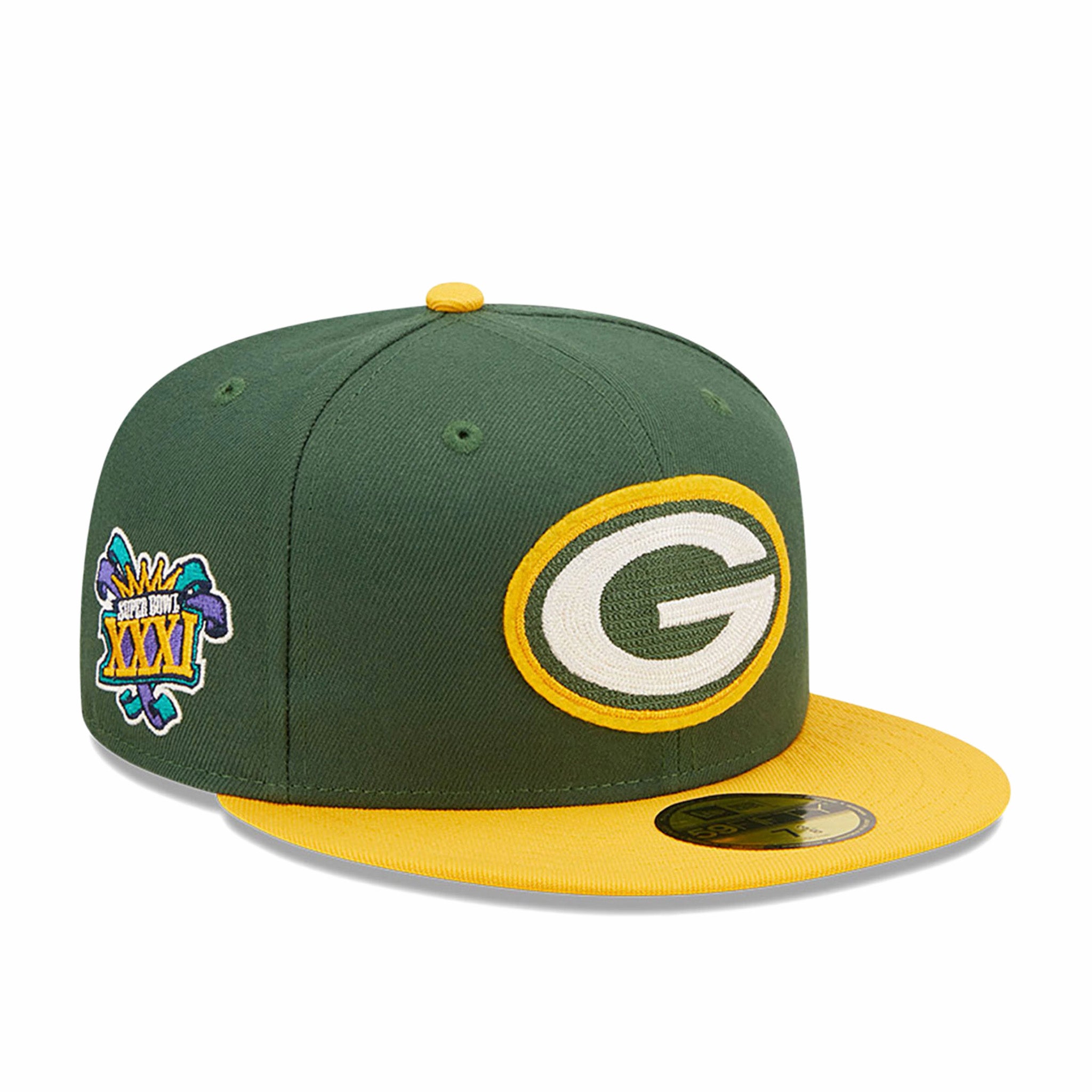 Nuova Era, New Era Green Bay Packers "Letterman" 59FIFTY (verde)