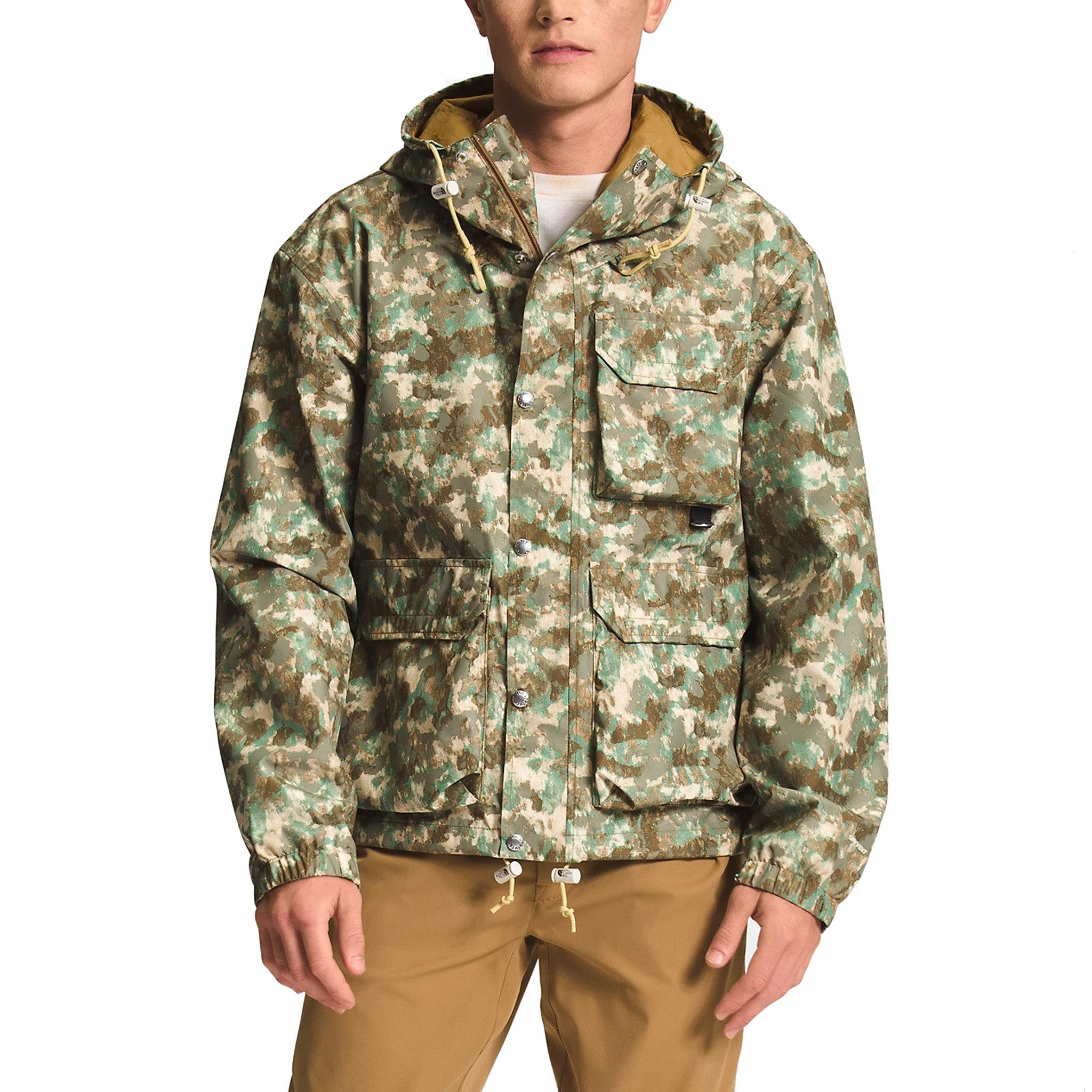 The North Face, The North Face M66 Utility Rain Jacket (stampa mimetica Military Olive StippLED)